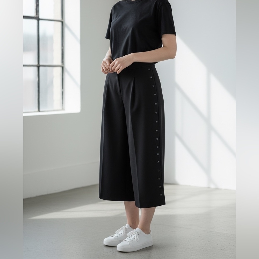 DKNY Wide Leg Studded Culotte
Pants